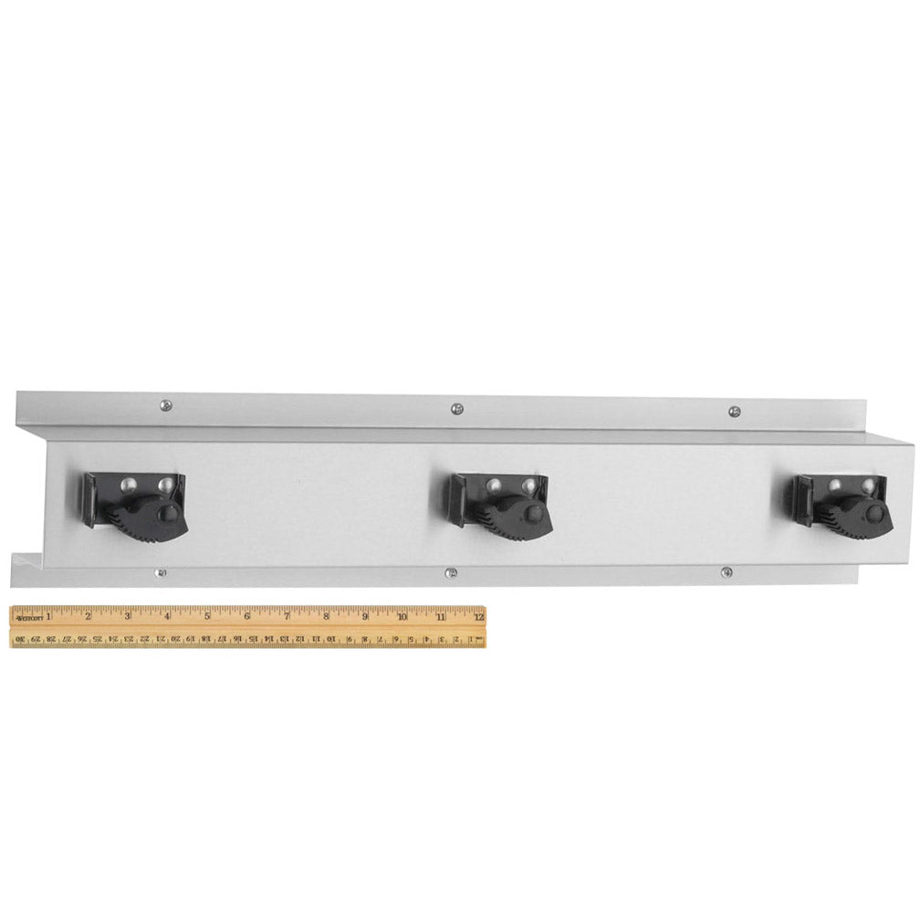 Bobrick B-223x24 Commercial Mop and Broom Holder, Stainless Steel