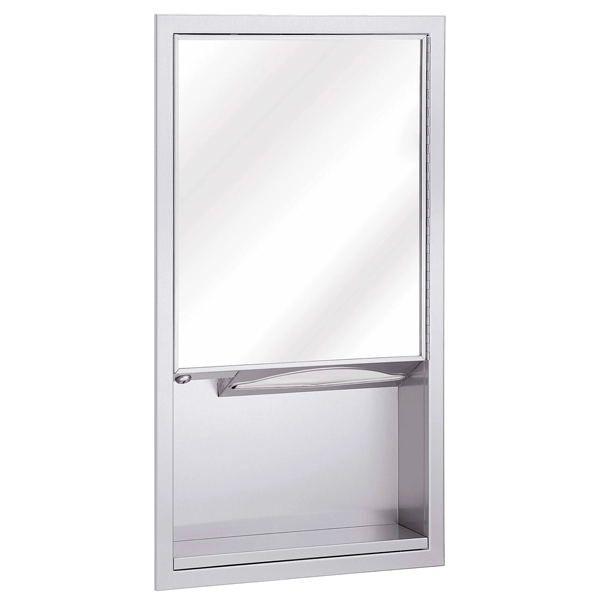 Bradley 155-000000,  Mirror and Towel Dispenser, Recessed