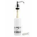 Bradley 6324-00 Commercial Liquid Soap Dispenser, Countertop Mounted, Manual-Push, Stainless Steel - 4" Spout, 16 oz