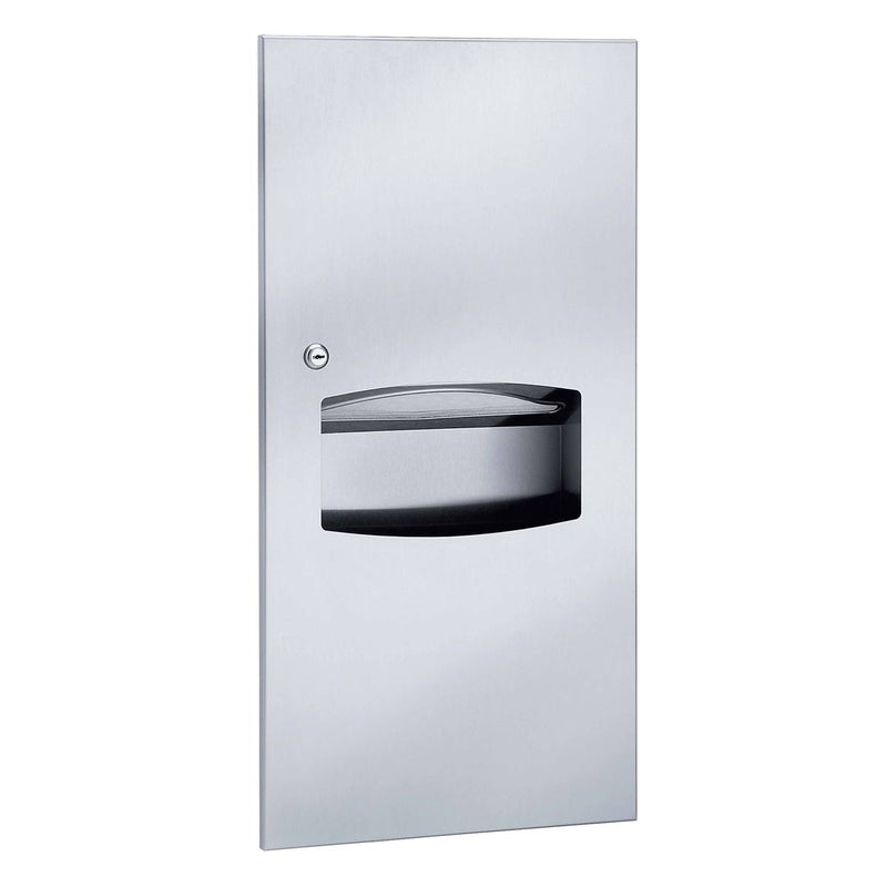Bradley 2297-11 Combination Towel Dispenser/Waste Receptacle, Surface-Mounted, Stainless Steel