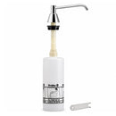 Bradley 6326-68 Commercial Liquid Soap Dispenser, Countertop Mounted, Manual-Push, Stainless Steel - 6" Spout, 32 oz