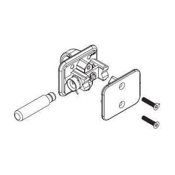 Bradley HDWT-S290 Toilet Partition Surface-Mounted Door Latch for Bradley 1" Panels