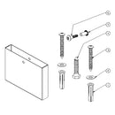 Bradley HDWC-S0451-06 Toilet Partition Shoe & Mounting Kit for use with Bradley 1/2" Panels