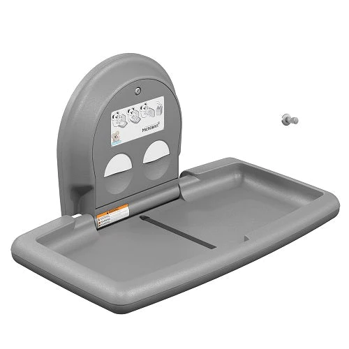 Koala Kare KB200-01SS Horizontal Baby Changing Station, Wall-Mounted, Grey with SS Veneer, Updated Part Number: KB300-01SS