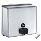 ASI 9343 Commercial (Liquid) Soap Dispenser, Surface-Mounted, Manual-Push, Stainless Steel