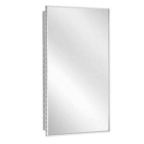 Bradley 175-100000 Commerical Medicine Cabinet, 17" W x 30.5" H, Semi-Recessed-Mounted, Stainless Steel w/ Satin Finish