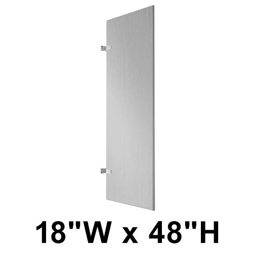 Hadrian (Stainless Steel) Urinal Screen (18" x 48") Includes 600429 Chrome Stirrup Bracket Mounting Kit - 520118-900