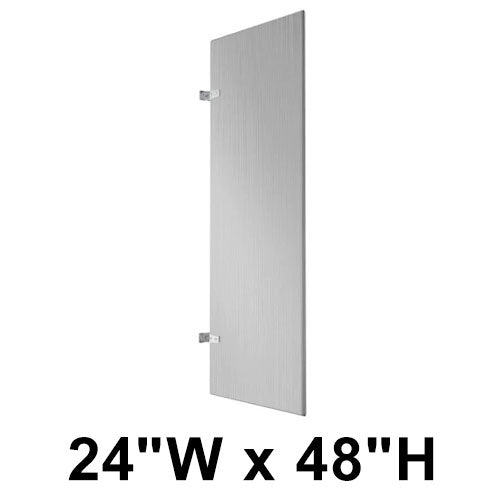 Hadrian (Stainless Steel) Urinal Screen (24" x 48") 520124-900 Includes 600429 Chrome Stirrup Bracket Mounting Kit