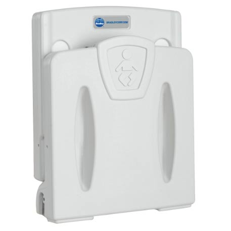 Bradley 964 Toddler Wall Seat, Surface-Mounted, Plastic, ADA Compliant