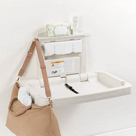 Rubbermaid Sturdy Station 2 Baby Changing Table, 33.5 X 21.5, Platinum - RCP781888