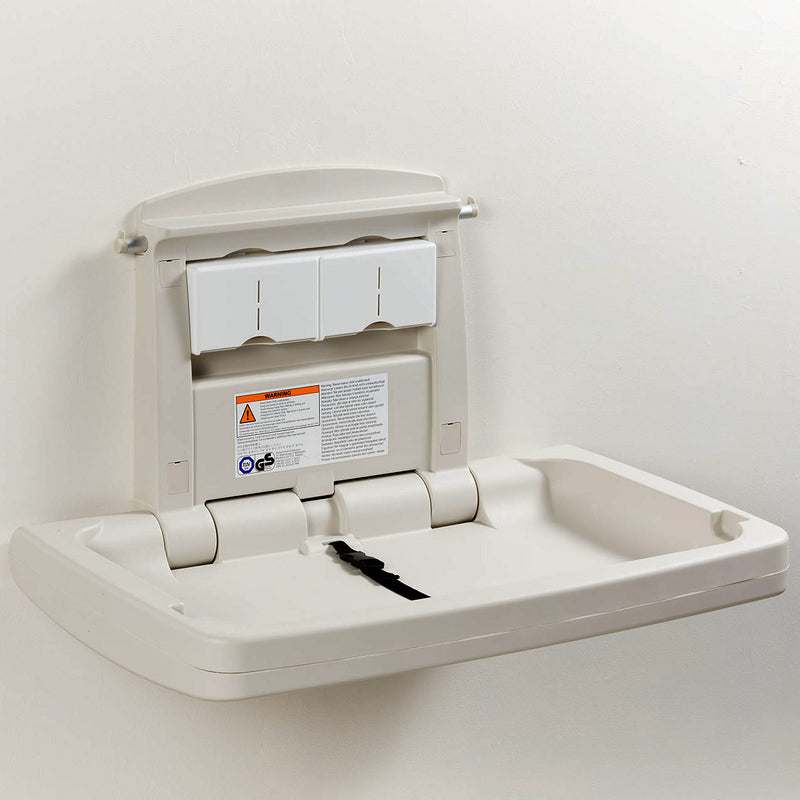 Rubbermaid Sturdy Station 2 Baby Changing Table, 33.5 X 21.5, Platinum - RCP781888