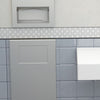 Bobrick B-35633 Commercial Restroom Sanitary Waste Bin, 11 L, Recessed-Mounted, 14-1/8