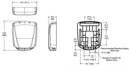 Bradley 2923-287401 Aerix High Speed Surface-Mounted ADA Hand Dryer, Stainless Steel