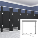 Scranton Hiny Hiders Toilet Partition (Plastic) 1 ADA In Corner (60"W x 61-1/4"D) ICADA-PL-SCRANTON