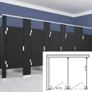 Scranton Hiny Hiders Toilet Partition (Plastic) 2 In Corner (72"W x 61-1/4"D) IC23660-PL-SCRANTON