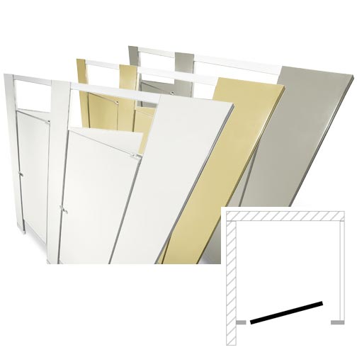 Hadrian Toilet Partitions (Metal) 1 In Corner (36"W x 61 1/4"D) IC13660-HADRIAN