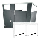 Hadrian Toilet Partitions (Plastic) 2 In Corner (72"W x 61-1/4"D) Compartments, IC23660-PL-HADRIAN