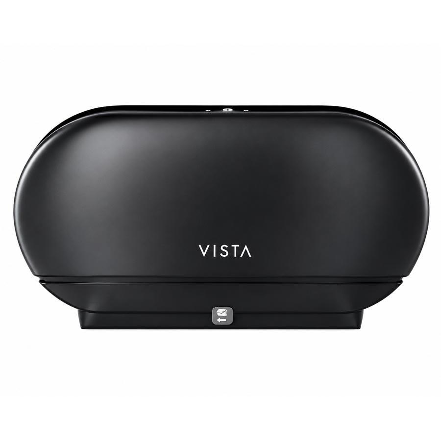 VISTA Double Jumbo TP Dispenser, Black Translucent - TP3002