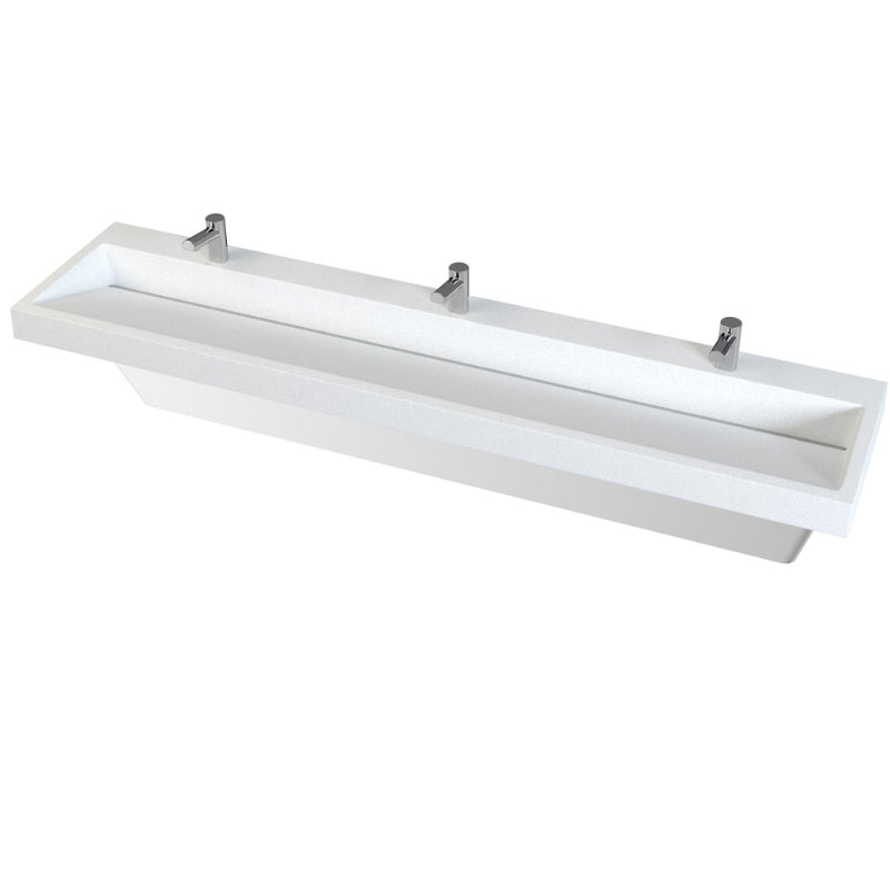 Bradley Verge Commercial Hand Wash Sink - LVA-Series, Three-Station, LVAD3