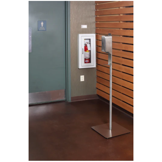 Bradley 6A20-110000 Stainless Steel Hand Sanitizer Dispenser Stand, Seamless Integration w/ 6A (Liquid & Foam) Series