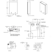 ASI Velare (0663-T) Behind the Mirror System w/ Foam Soap Dispenser and Paper Towel Dispenser - 0663-T