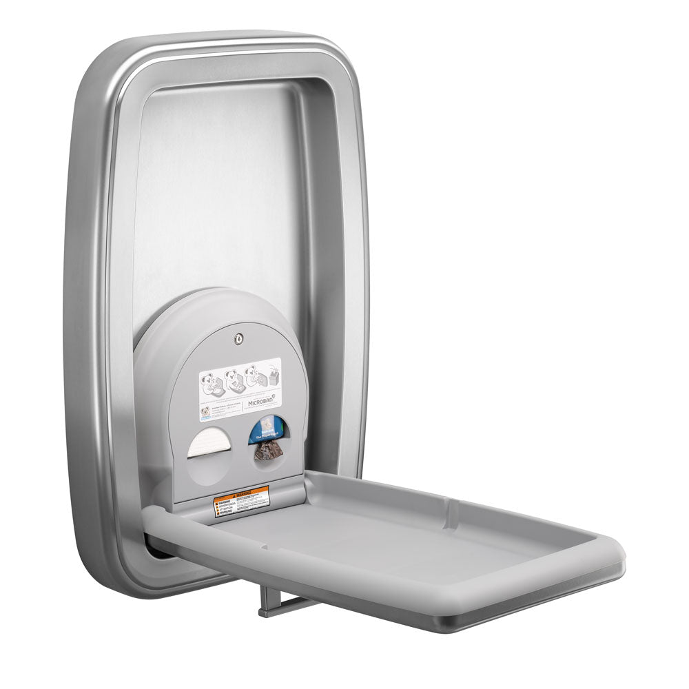 Koala Kare KB311-SSWM Vertical Stainless Steel Surface-Mounted Baby Changing Station