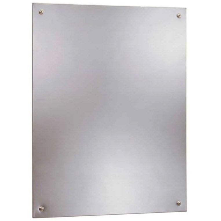 Bobrick B-1556-1824 (18 x 24) Frameless Mirror 18"W x 24"H
