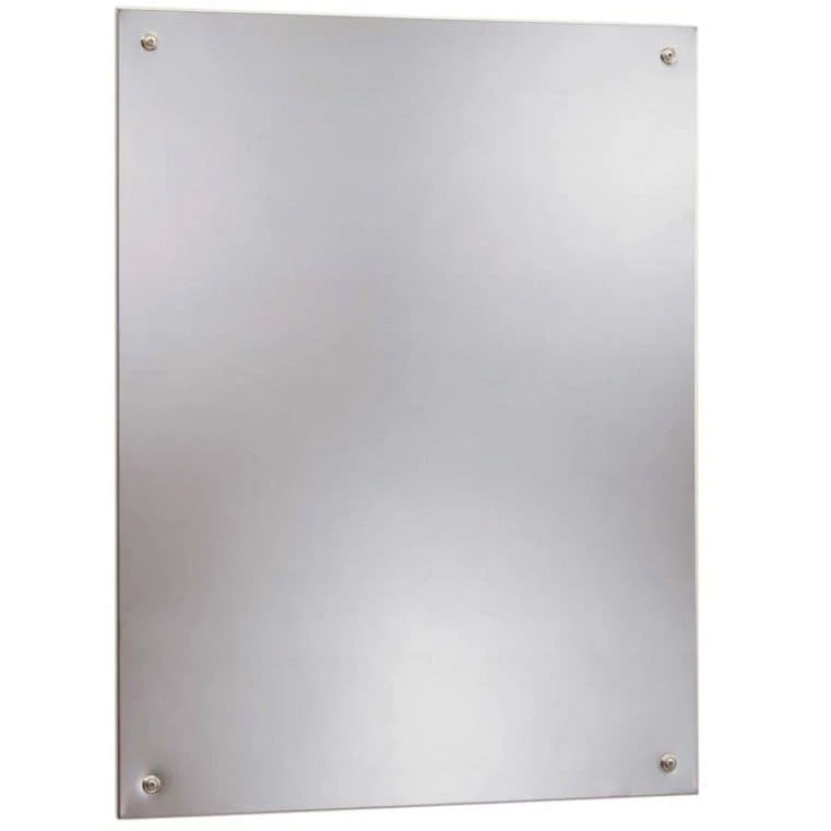 Bobrick B-1556 1830 (18 x 30) Frameless Mirror 18"W x 30"H