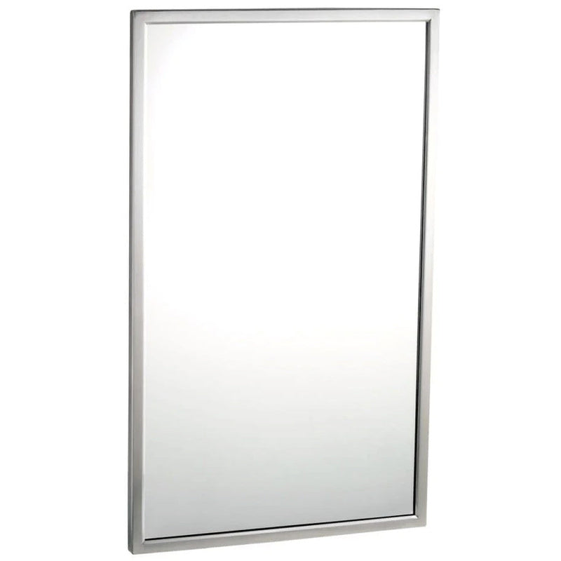 Bobrick B-2908-1836 (18 x 36)Tempered Glass Welded-Frame Mirror 18"W x36"H