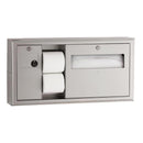 Bobrick B-30919 Surface-Mtd Toilet Tissue, Seat-Cover Dispenser and Waste Disposal, Left