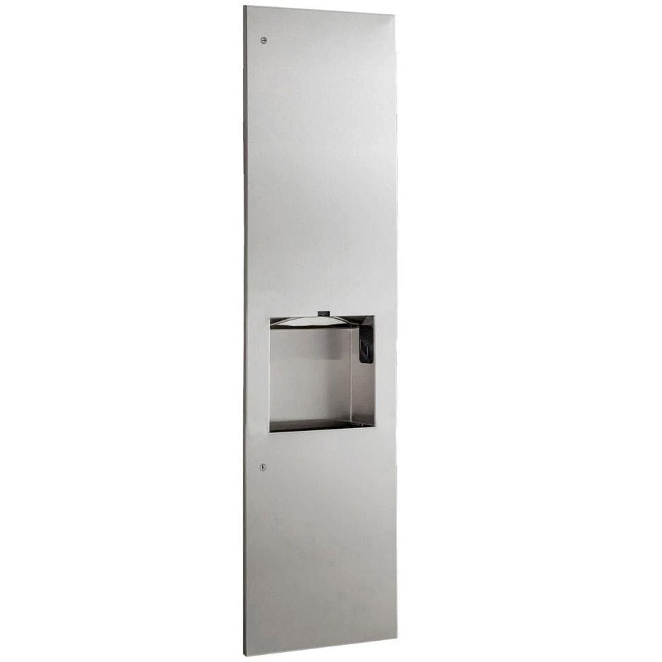 Bobrick B-38031 230V Towel Dispenser, Hand Dryer & Waste, Recessed 8-inch, 230V