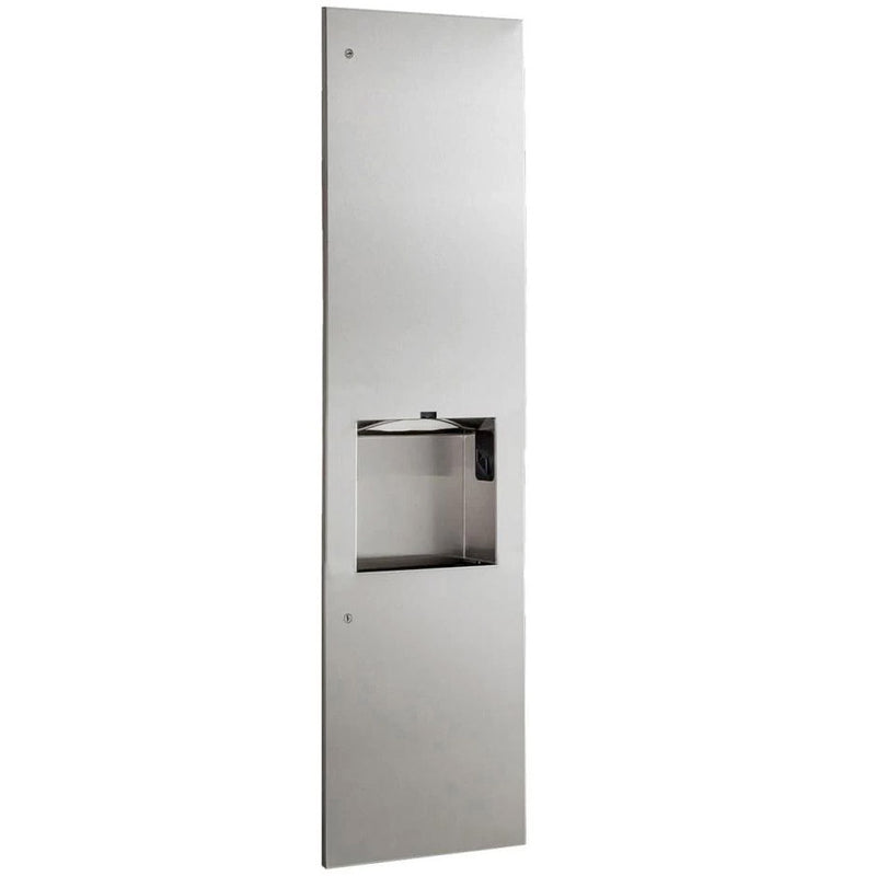 Bobrick B-38031 115V Towel Dispenser, Hand Dryer & Waste, Recessed 8-inch, 115V