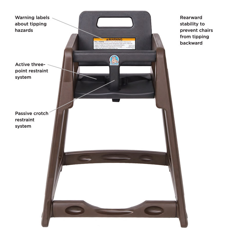 Koala Kare Diner Plastic HC (Brown) High Chair - KB950-09