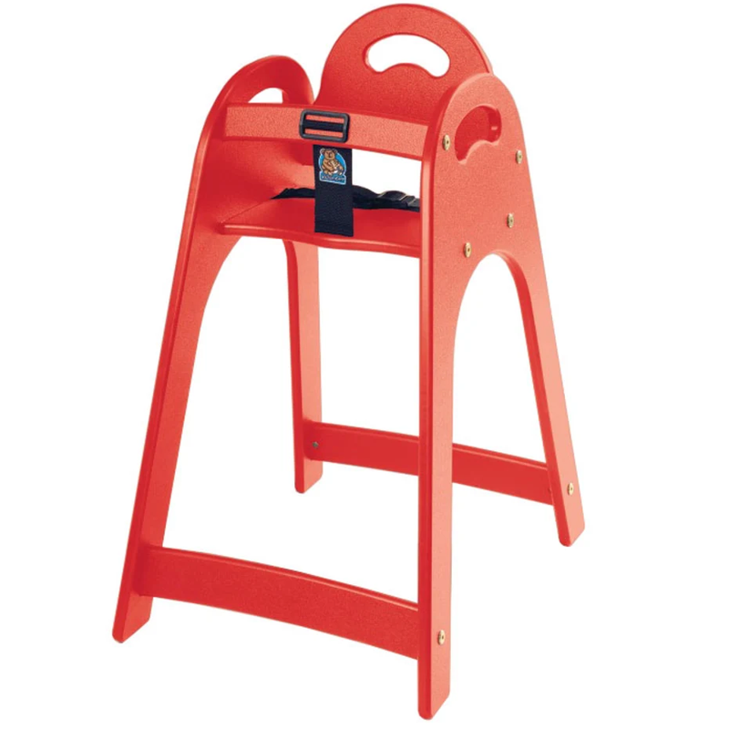Koala Kare Designer High Chair (Red) Knockdown High Chair - KB105-03-KD