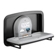 Koala Kare KB310-SSRE-MBLK Horizontal Recessed SS BCS Matte Black Baby Changer