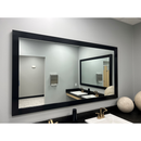Meek Mirrors (18 x 36) Black Wood Framed Mirror 18" X 36" - M1400TRIBL 1836