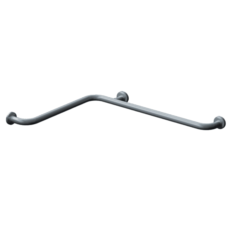 ASI 3557 Exposed Flange (1-1/2" O.D) Smooth - Horizontal Grab Bar, 42" x 54"