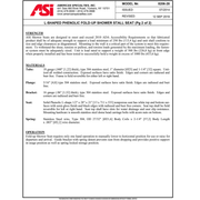 ASI 8206-L-28 Folding Shower Seat - L-Shaped, Left Hand, ADA - Solid Phenolic, White - 28