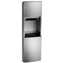 ASI 204692AC-6 Roval - Auto Roll Paper Towel Dispenser / 17.8 gal. Removable Waste Receptacle - 110-240V - Semi-Recessed
