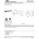 ASI 1315-3 Shelf/Utility Hook & Mop Strip w/ Drying Rod - 2 Hooks, 3 Holders - 30"L - Surface Mounted