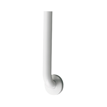 ASI 3801-36W Snap Flange (1-1/2" O.D) White Powder Coated Finish - Straight Grab Bar, 36"