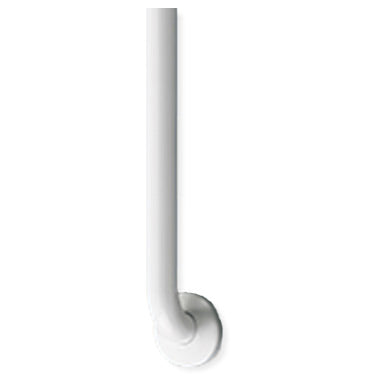 ASI 3701-48W Snap Flange (1-1/4" O.D) White Powder Coated Finish - Straight Grab Bar, 48"