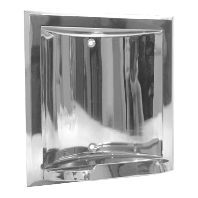 ASI 0404-Z Soap Dish - Chrome Plated Zamac - Recessed