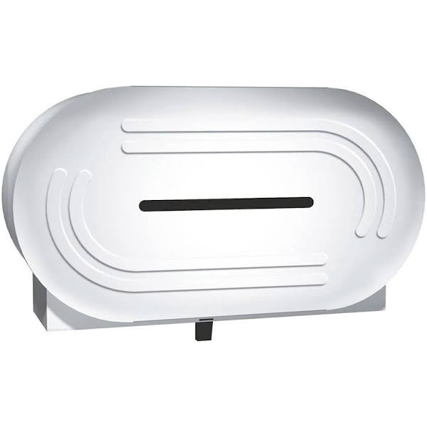 ASI 0039 Toilet Tissue Dispenser - Low Profile, Twin JUMBO ROLLS - 9" Diameter - Surface Mounted