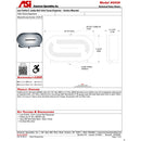 ASI 0039 Toilet Tissue Dispenser - Low Profile, Twin JUMBO ROLLS - 9" Diameter - Surface Mounted