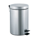 ASI 7317-S Waste Receptacle - Pedal Activated Cover - Satin Stainless Steel - Free Standing