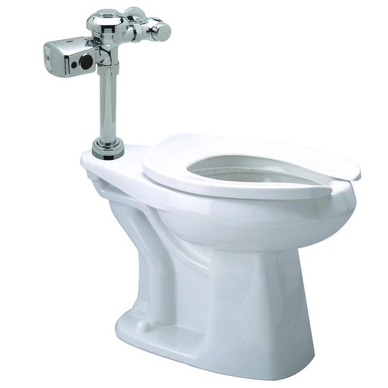 Zurn Z.WC4.S Zurn One Sensor Floor Mounted Toilet System with 1.28 GPF Battery Powered Flush Valve