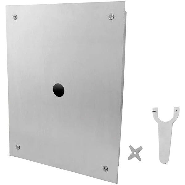 Zurn Z6199-BX17 13” x 17” Stainless Steel Access Panel and Frame with 1 1/2" Hole for Concealed Flush Valves, Satin Finish