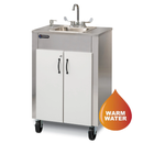 Ozark River ESLSWW-SS-SS1N Elite LS 1, 38.50" Adult Height Portable Sink, Stainless Steel Countertop