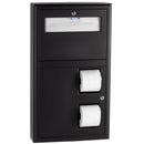 Bobrick B-3479.MBLK Matte Black Surface Mounted Seat Cover Dispenser and Toilet Tissue Dispenser